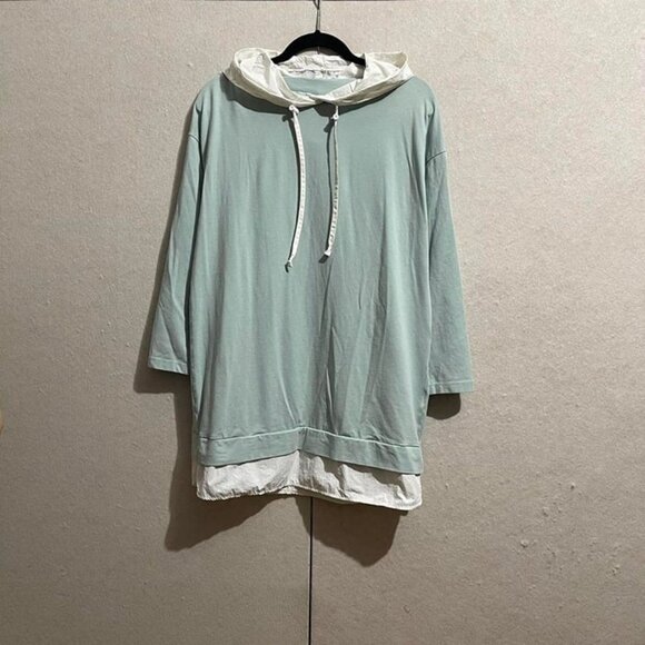 Women’s long hoodie shirt tunic Size M oversized - Picture 1 of 8